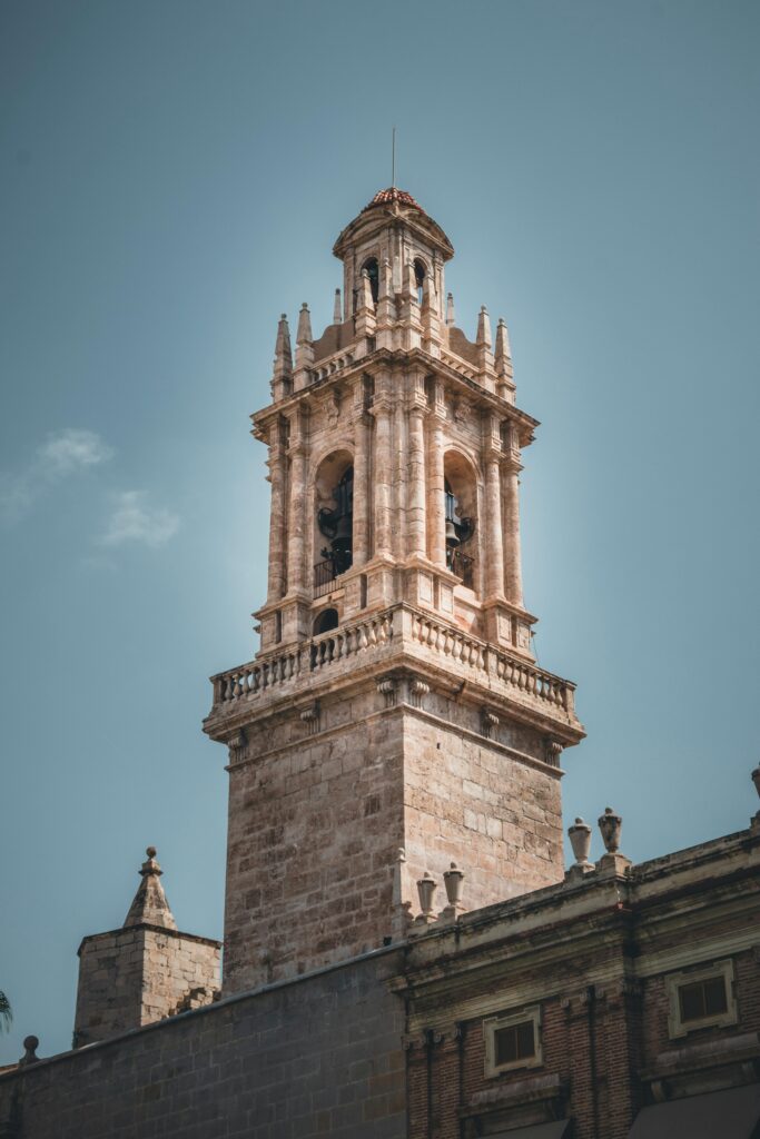 Historic Valencia old town and cathedral square