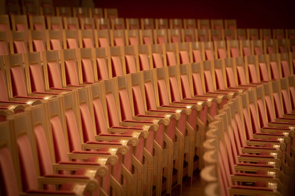 First row seating at the Bavarian State Opera