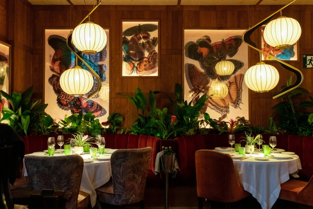 Fine dining restaurant in Madrid near Teatro Real before opera