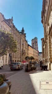 Beautiful street near the opera Bavarian State Opera