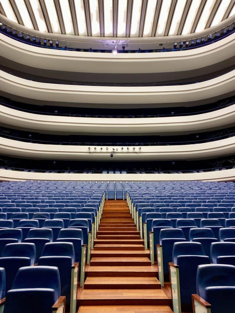 Premium-category seating at Palau de les Arts Reina Sofía.