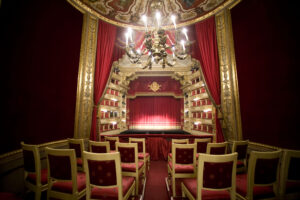 View from the royal box at Teatro alla Scala in Milan, Italy